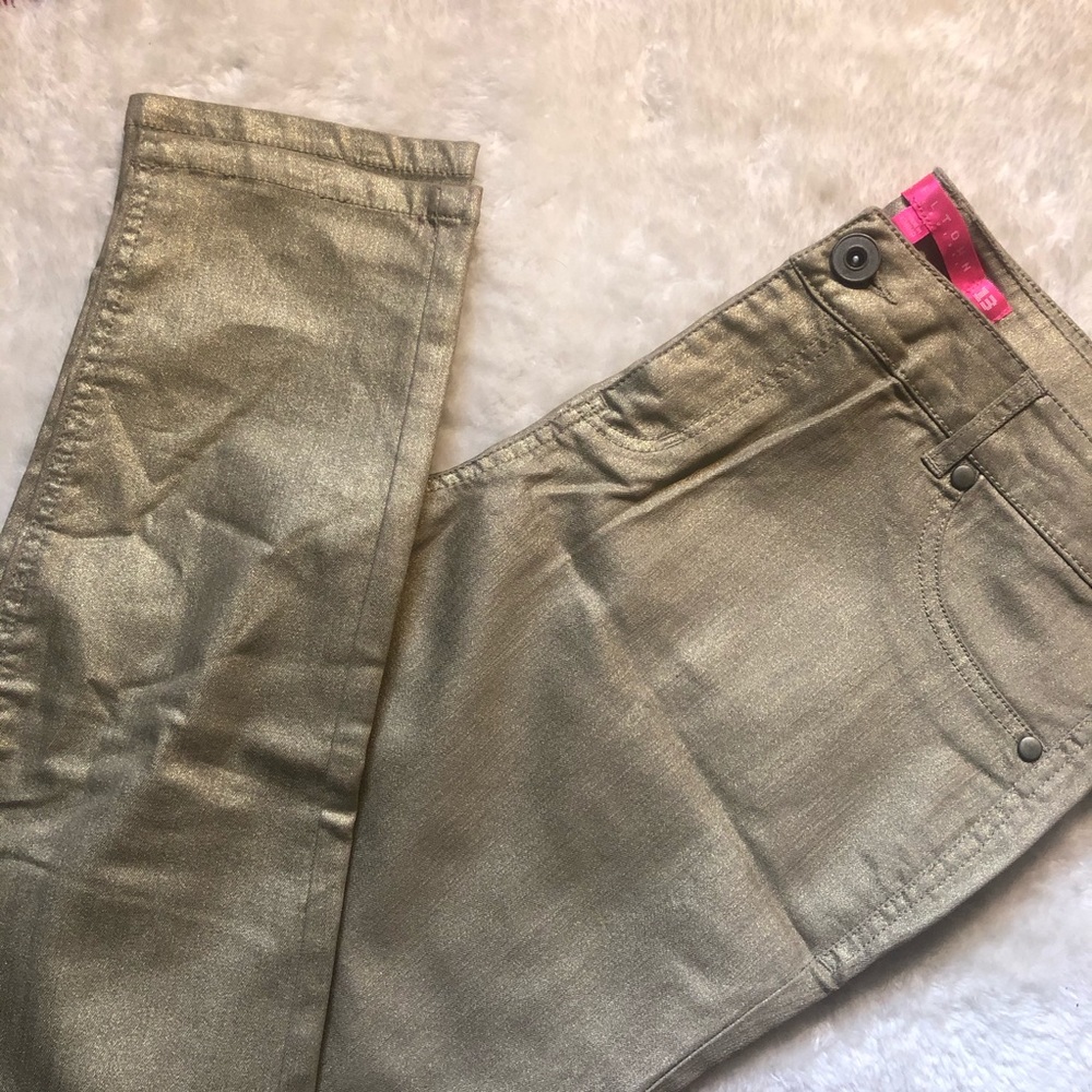 Metallic Gold Size 13 Jeans